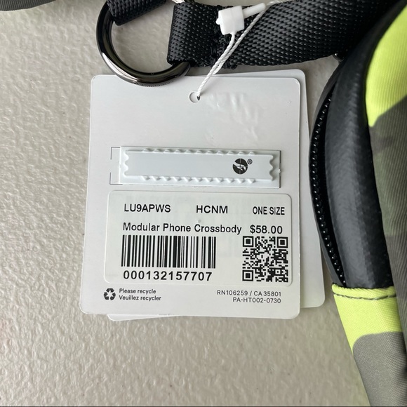 LULULEMON NWT MODULAR PHONE CROSSBODY BAG HERITAGE CAMO NEO MINT MULTI - Picture 8 of 9